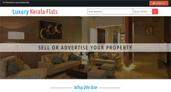Desktop Screenshot of luxurykeralaflats.com