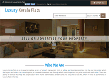 Tablet Screenshot of luxurykeralaflats.com